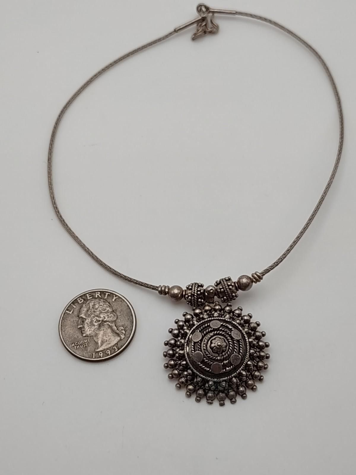 The Unbranded Brand Artisan Boho Sunburst Pendant Choker Necklace 15” Size ONE SIZE - 5 Thumbnail