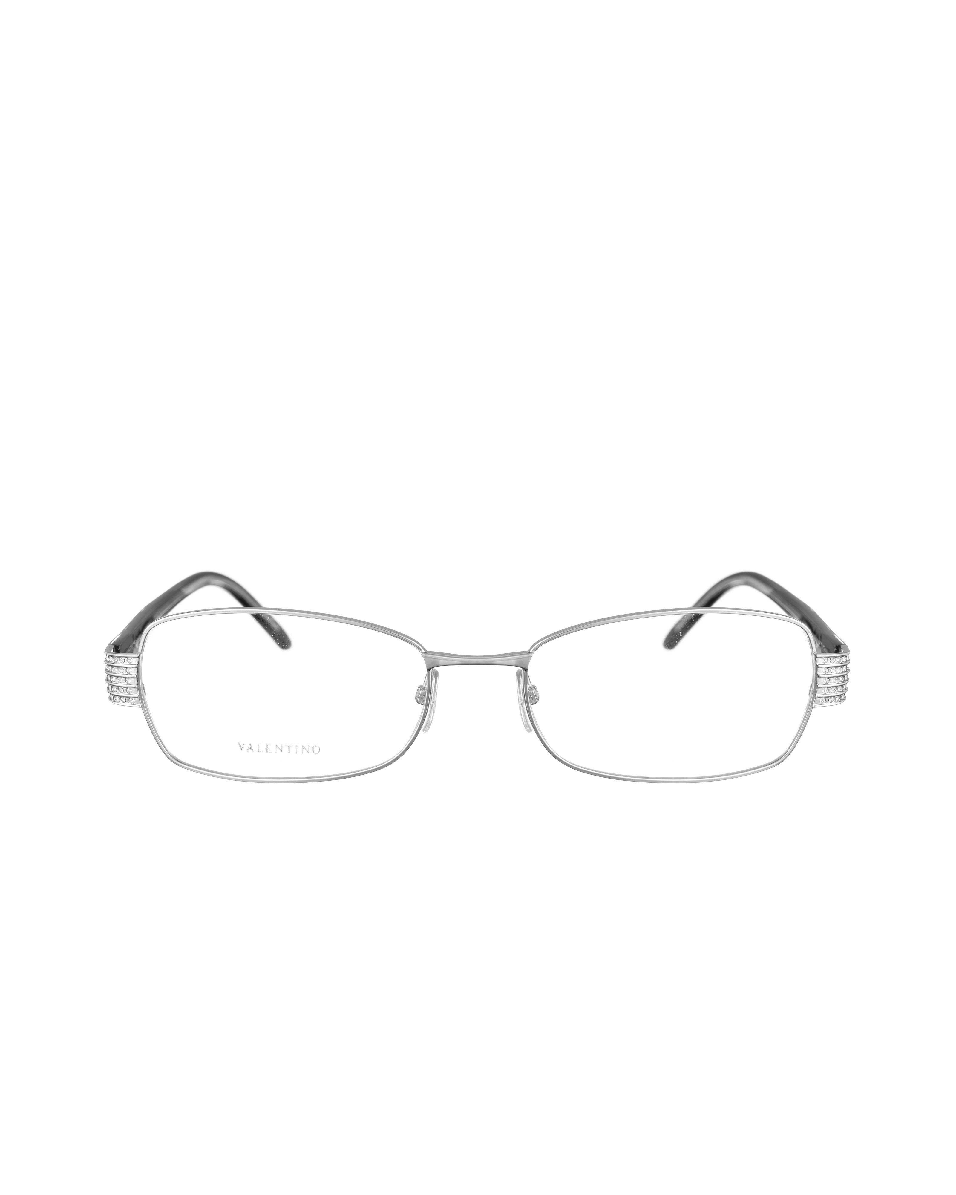 Valentino Valentino 00s Silver Glasses with Black Temples and Gems Size ONE SIZE - 2 Thumbnail