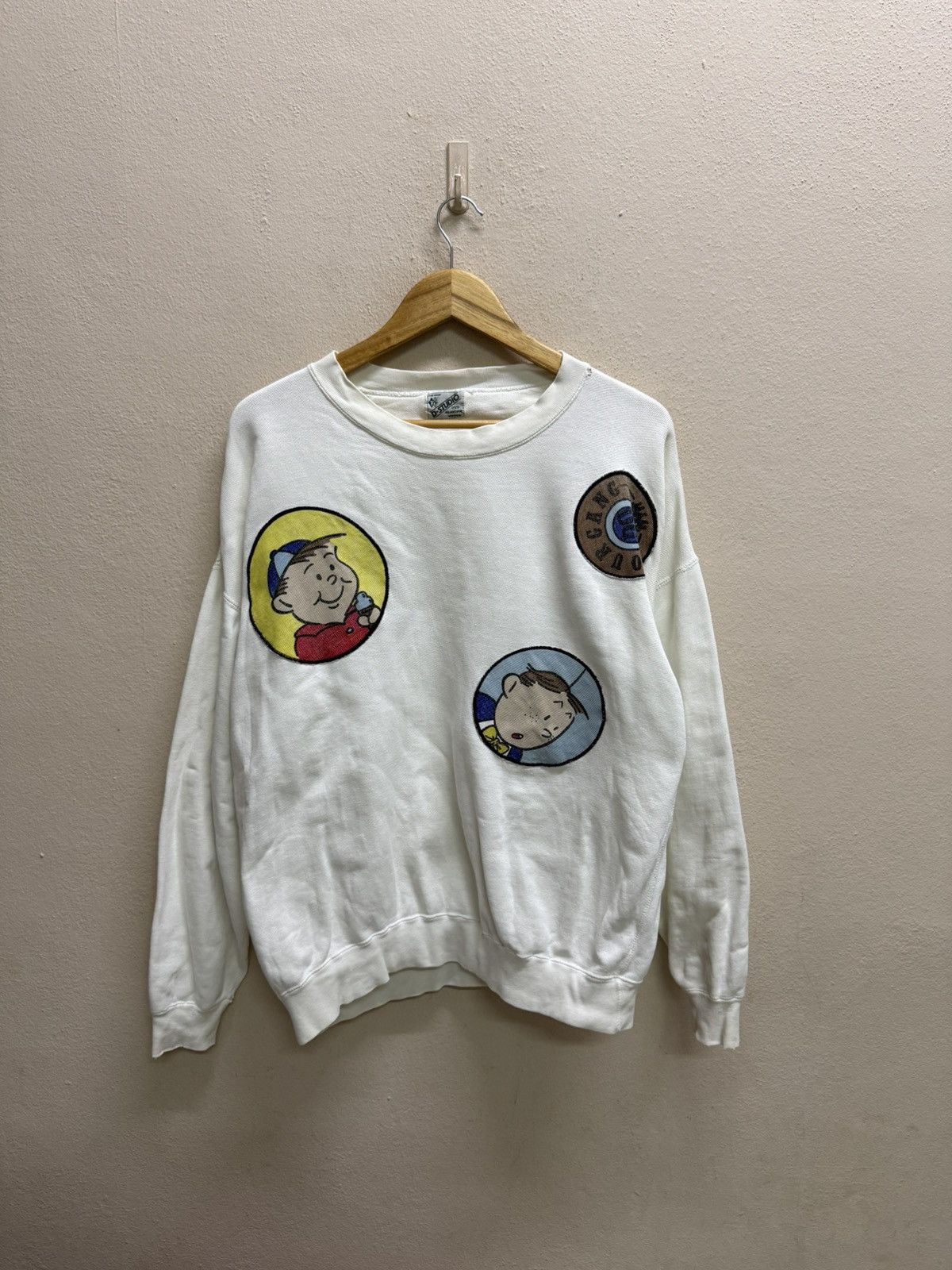 Cartoon Network Vintage 90s DS D-Studio Cartoon Patch Crewneck Sweatshirt Size US L / EU 52-54 / 3 - 17 Thumbnail