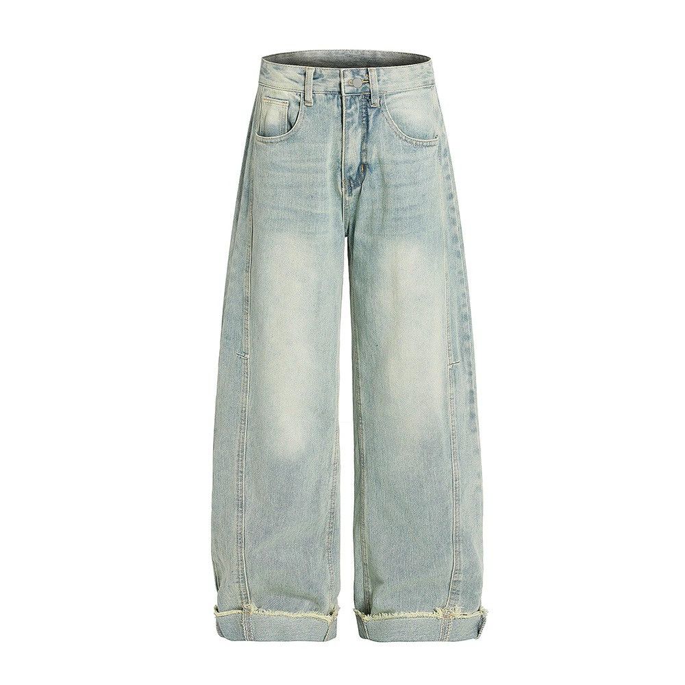 Jean Punk vintage washed distressed raw edge jeans Size US 32 / EU 48 - 1 Thumbnail