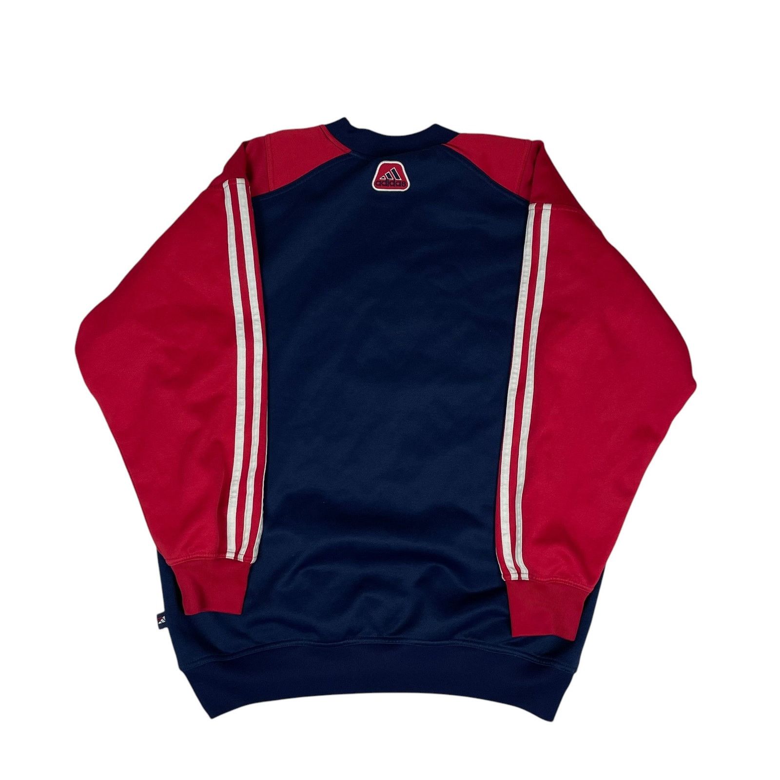 Adidas × Vintage Vintage Adidas Men Navy Red Trefoil Logo Pullover Sweatshirt Size US S / EU 44-46 / 1 - 5 Thumbnail