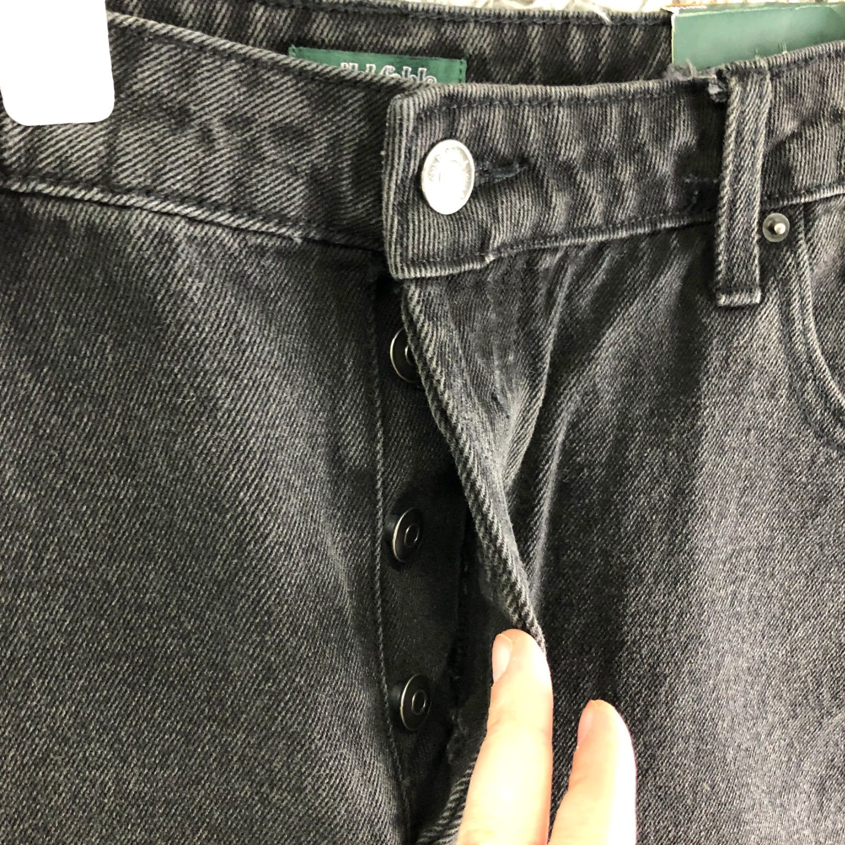 Vintage VINTAGE is not applicable; Wild Fable High Rise Bermuda Shorts Womens Size 16 Black Denim Jean Shorts Size 38" / US 16 / IT 52 - 4 Thumbnail