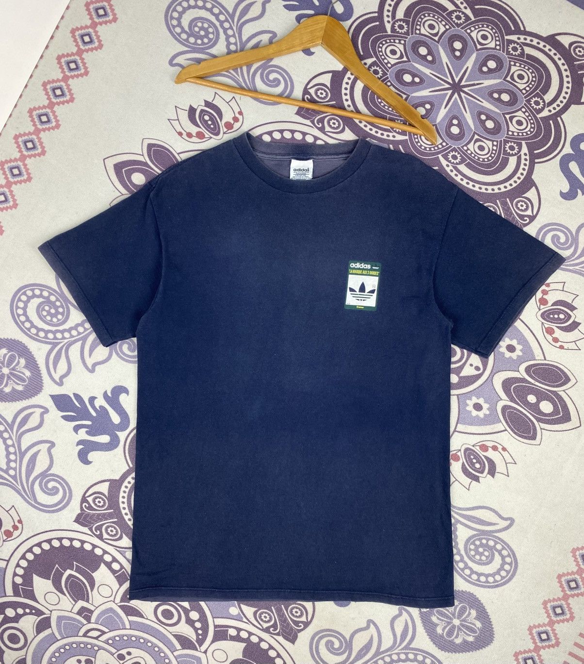 Adidas Rare🔥Vintage Adidas Sun Faded Shirt Big Logo Spell Out Size US L / EU 52-54 / 3 - 1 Thumbnail