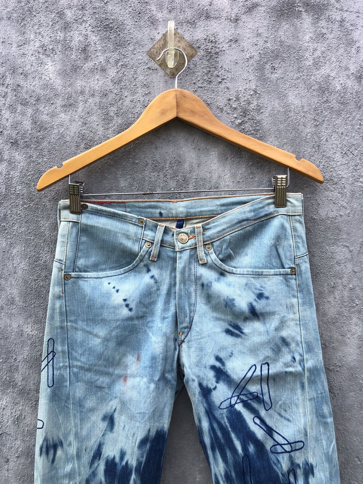 Levi's Vintage Levi’s Engineered Y2k Acid Wash Jeans Size US 29 - 4 Thumbnail