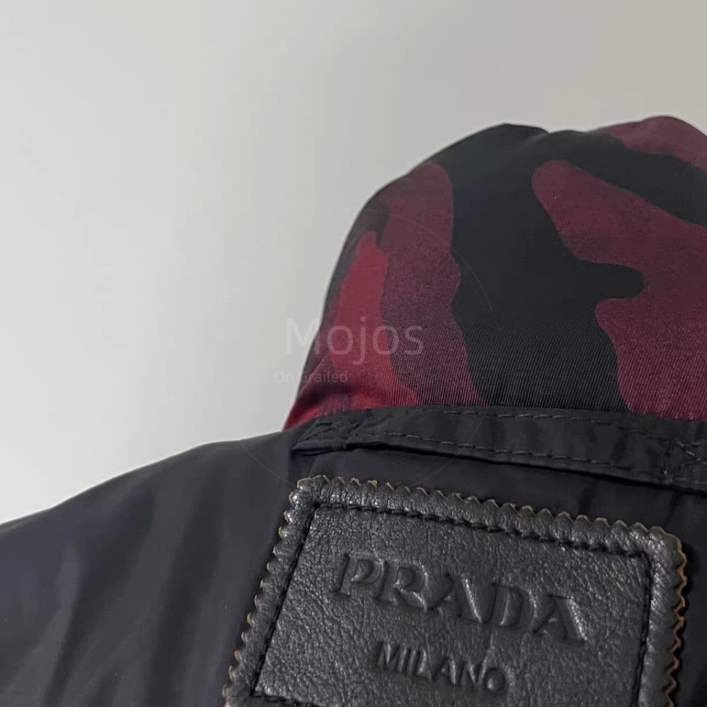 Prada Sz 48 Prada Camo Leather Patch Puffer Vest-2508 Size US M / EU 48-50 / 2 - 5 Thumbnail