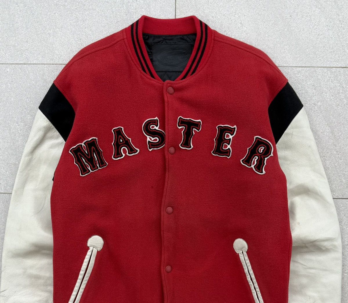 MasterPiece VTG MASTERPIECE Varsity Wool Leather Sleeve Letterman Jacket Size US L / EU 52-54 / 3 - 4 Thumbnail