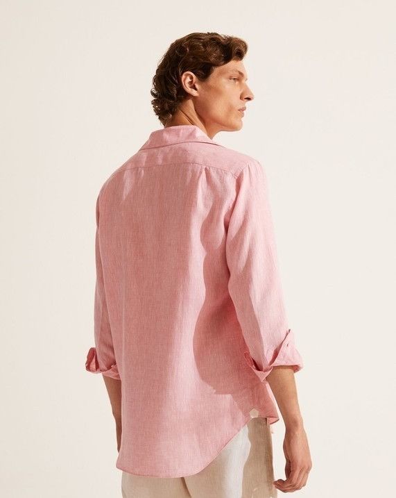 Loro Piana o1srvl11e0924 Andre Shirt in Pink Size US S / EU 44-46 / 1 - 6 Thumbnail