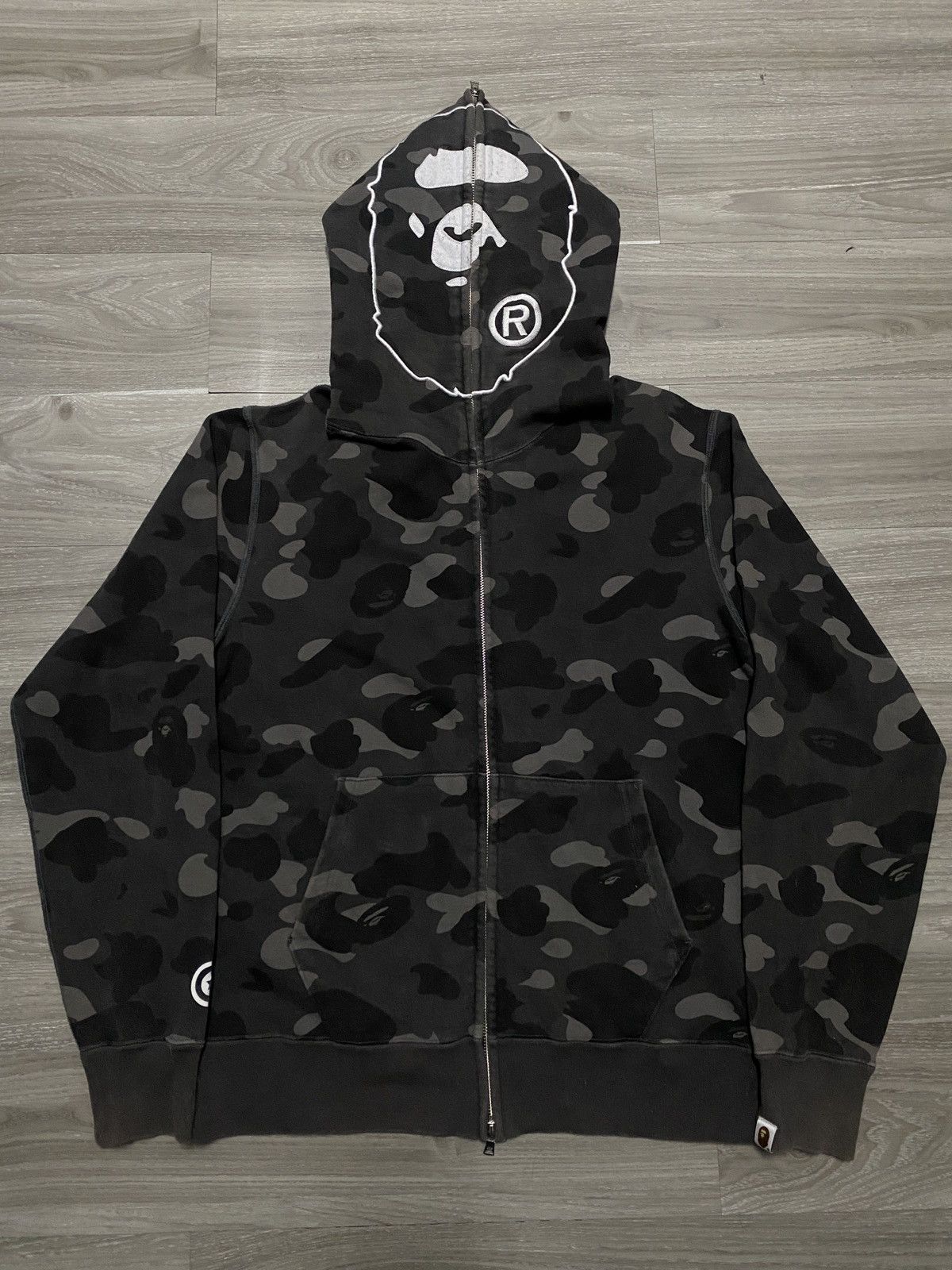 Bape STEAL - BAPE HEAD FULL ZIP BLACK CAMO HOODIE Size US XL / EU 56 / 4 - 1 Thumbnail