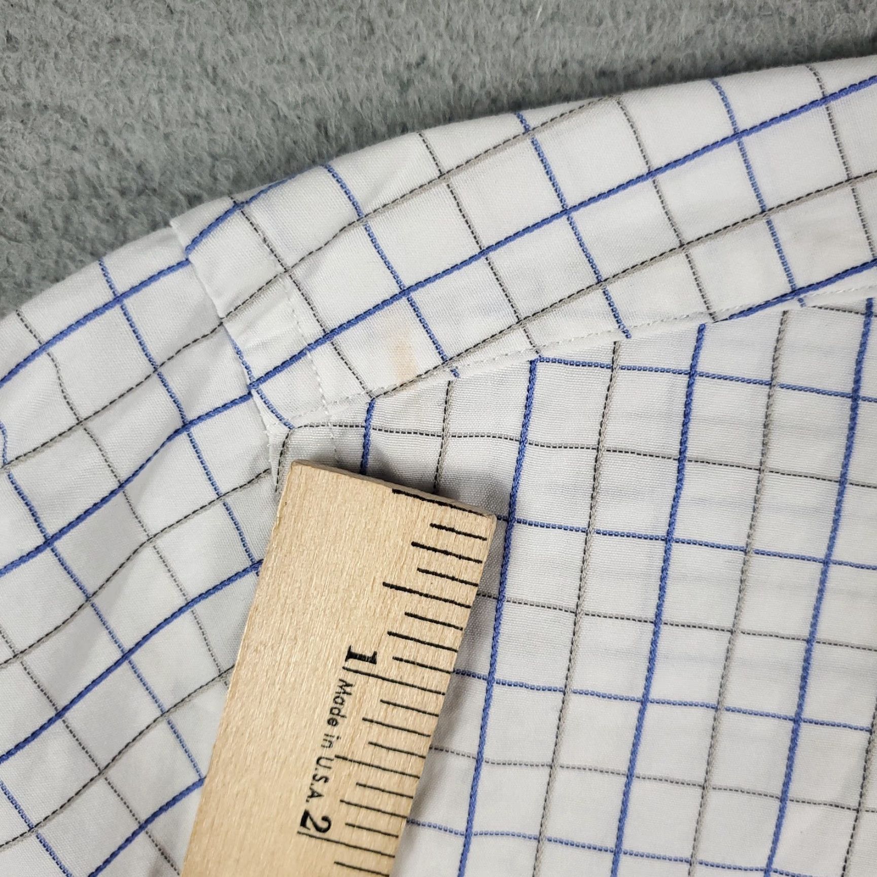 Tommy Hilfiger Tommy Hilfiger Check Button-Up Shirt Men's Large White Custom Fit Regular Sleeve Size US L / EU 52-54 / 3 - 6 Thumbnail