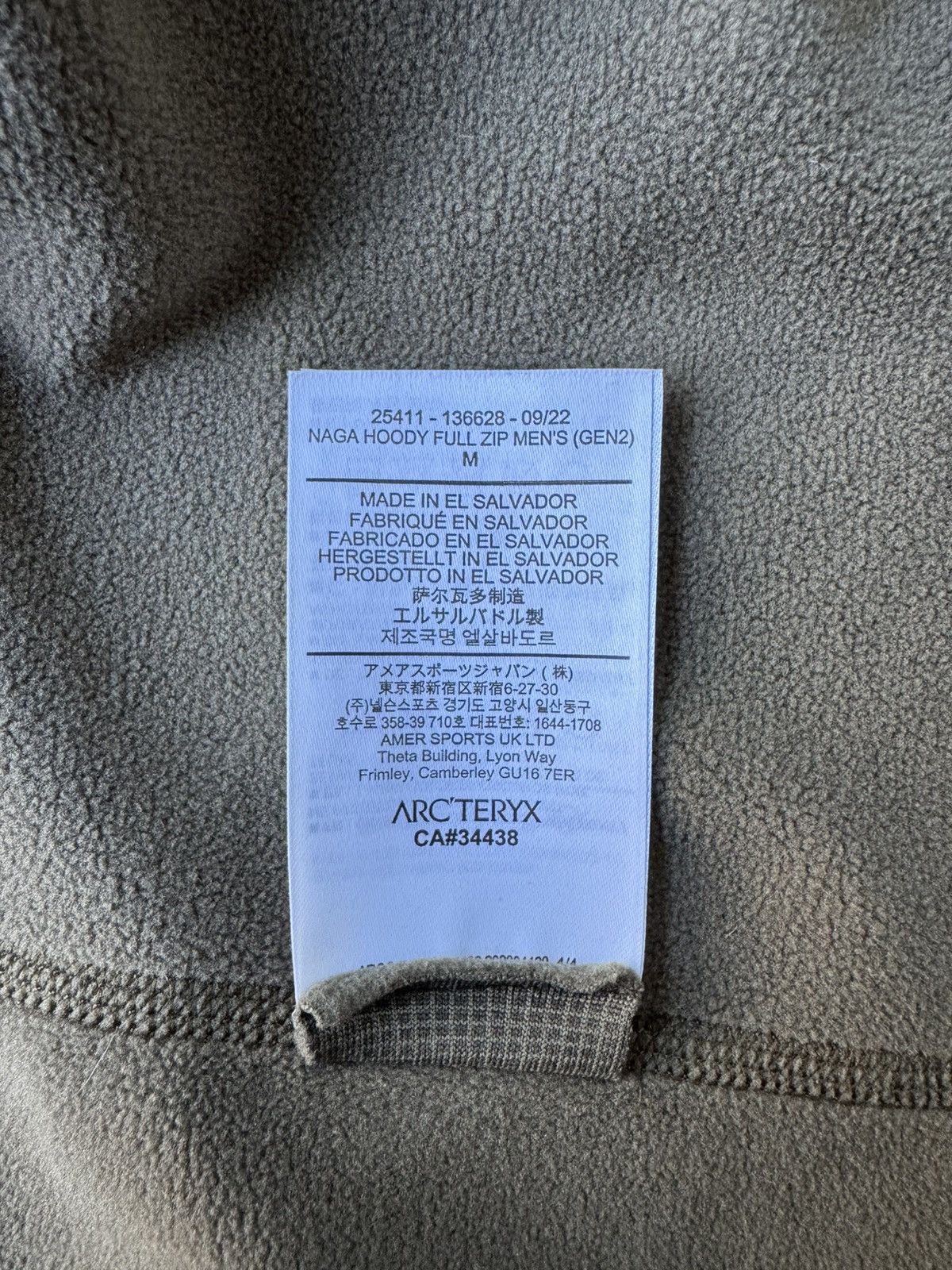 Arc'teryx Arc'teryx LEAF Naga Hoody Zip (Gen 2), Crocodile (Size M) Size US M / EU 48-50 / 2 - 5 Thumbnail