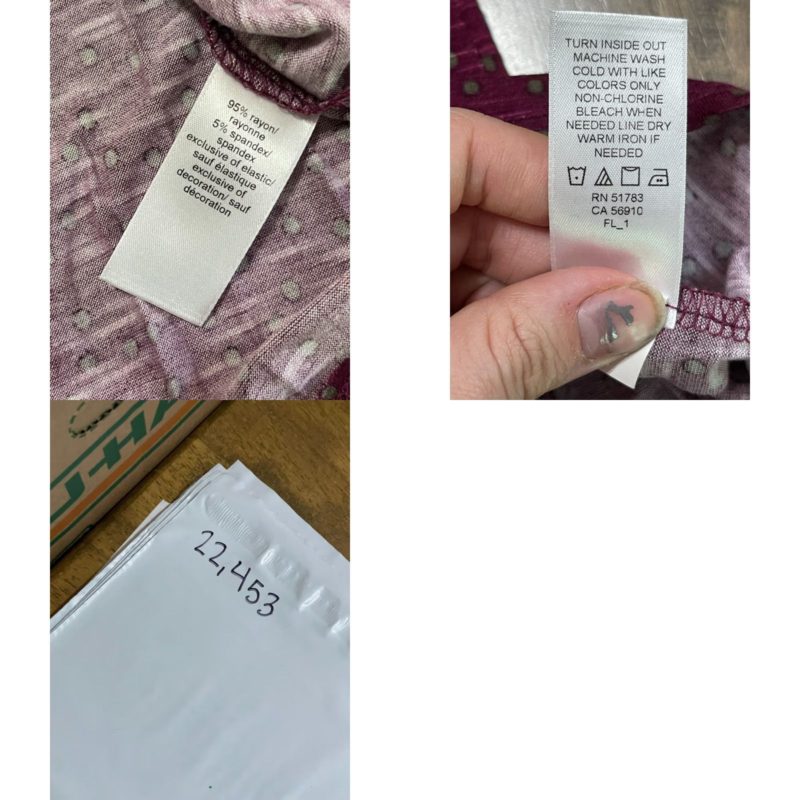 Vintage Maurices Shirt Women's Large Purple Green Tie Up Collar T-Shirt Short Sleeve Collared Casual Modern Basic Size L / US 10 / IT 46 - 8 Thumbnail