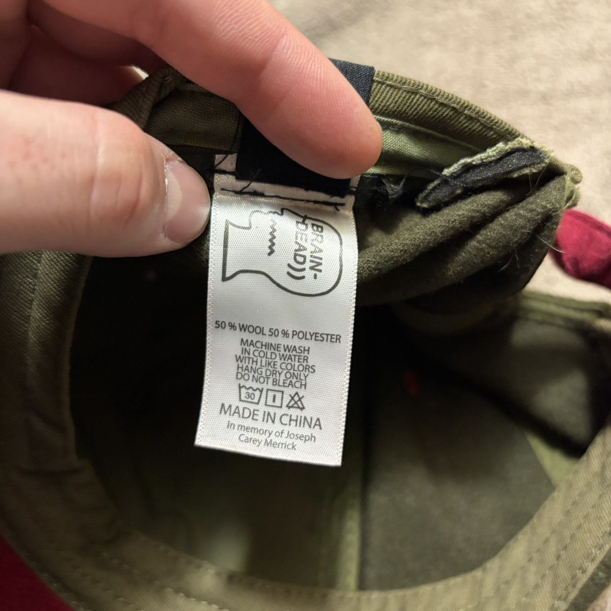Brain Dead Vintage Brain Dead Wool Hat StrapBack Cap Logo Spell Out Size ONE SIZE - 10 Thumbnail