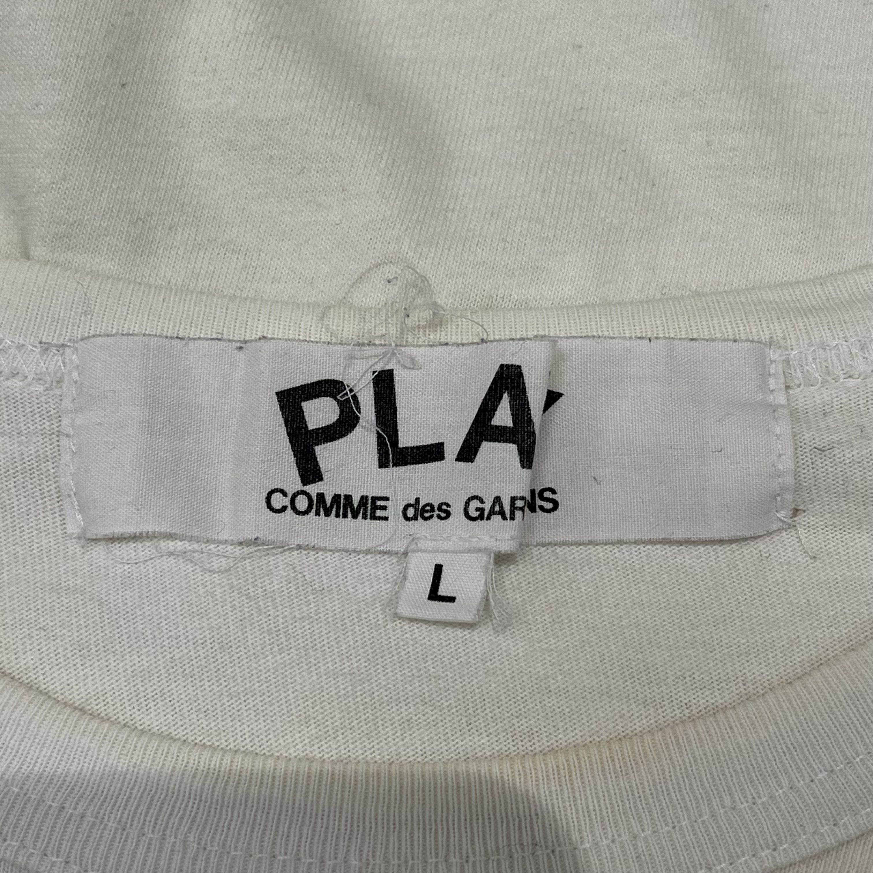 Comme des Garcons Comme des Garcons Logo Long Sleeve Tee White Size US L / EU 52-54 / 3 - 5 Thumbnail
