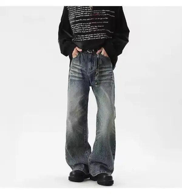 Japanese Brand Asakawa x Hioki Washed Style Denim Pant Size US 31 - 1 Thumbnail