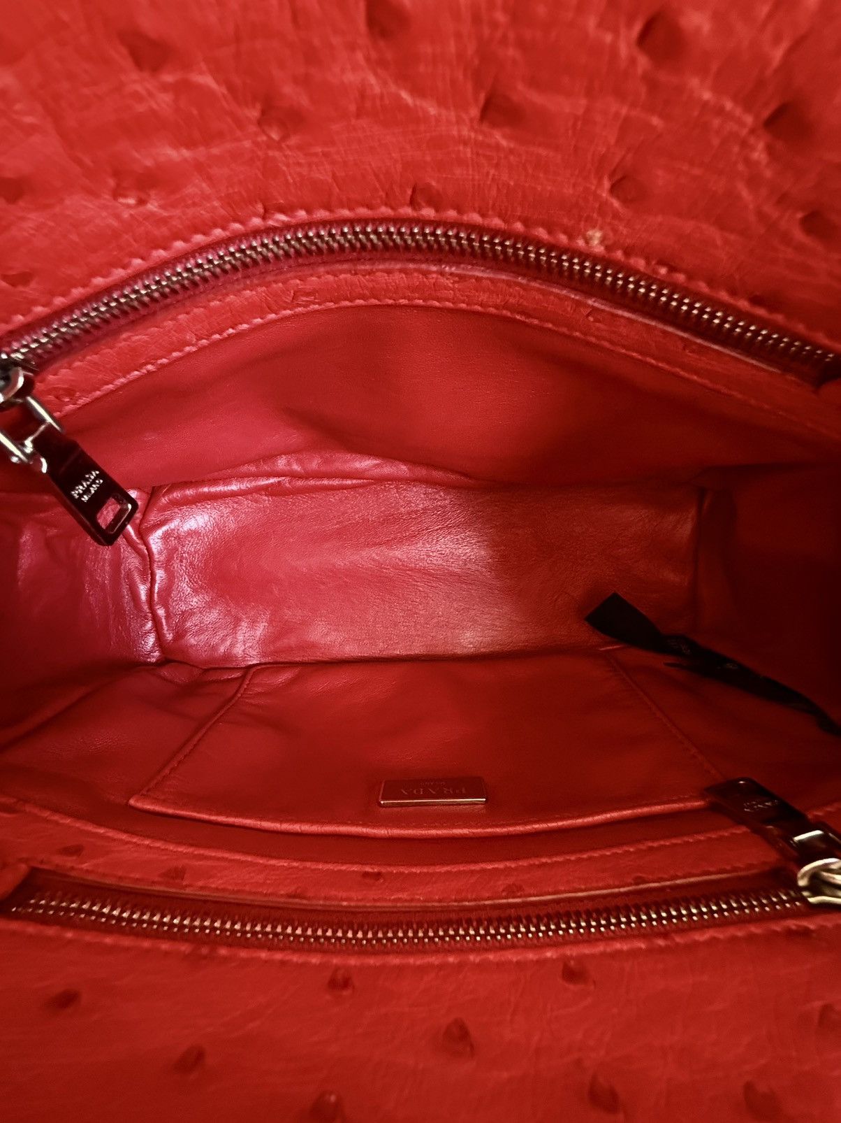 Prada Rare Prada - Galleria - Ostrich Cavallino - Hand bag Size ONE SIZE - 20 Thumbnail