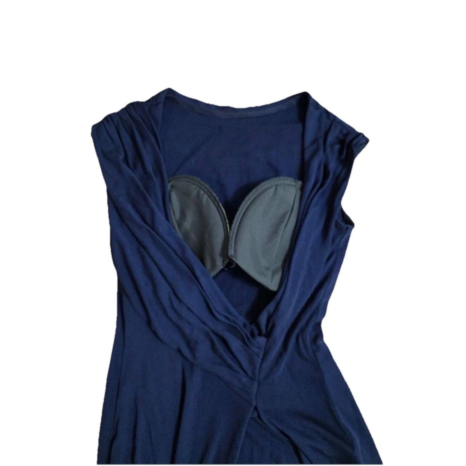 Halston Heritage Halston Giovanna Navy Maxi Dress Women Size 6 A001291 Size S / US 4 / IT 40 - 10 Thumbnail