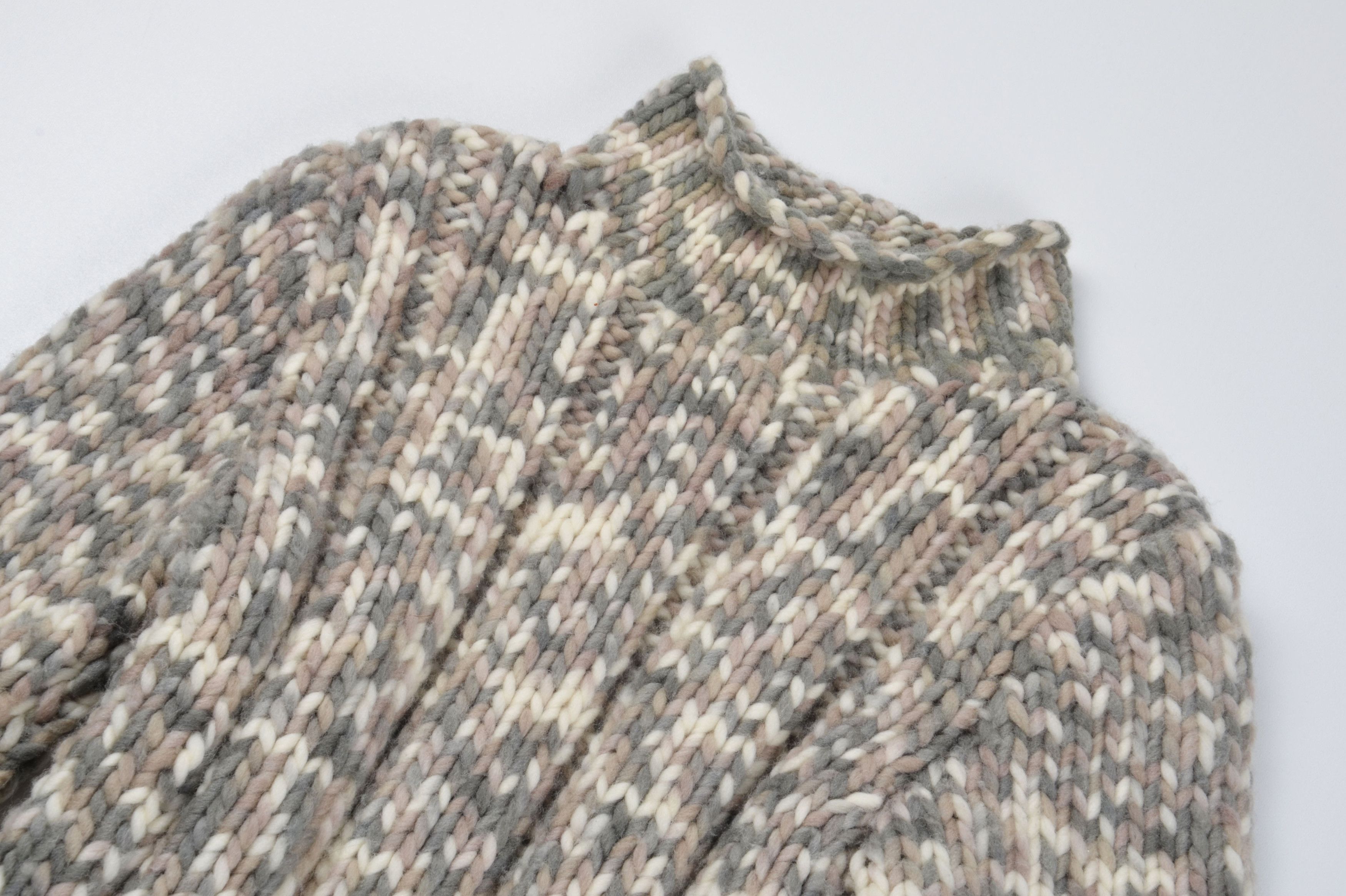 Other Vintage Y2K Chunky Knit Wool Blend Mock Neck Sweater Size S / US 4 / IT 40 - 5 Thumbnail