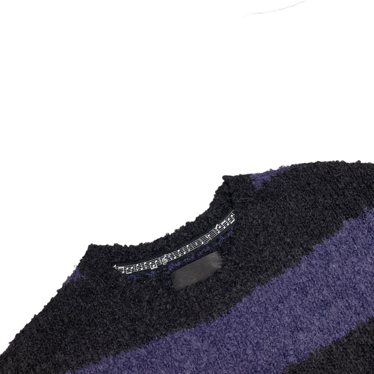 Number (N)ine Number (N)ine border Alpaca mixed knit pullover Size US M / EU 48-50 / 2 - 3 Thumbnail
