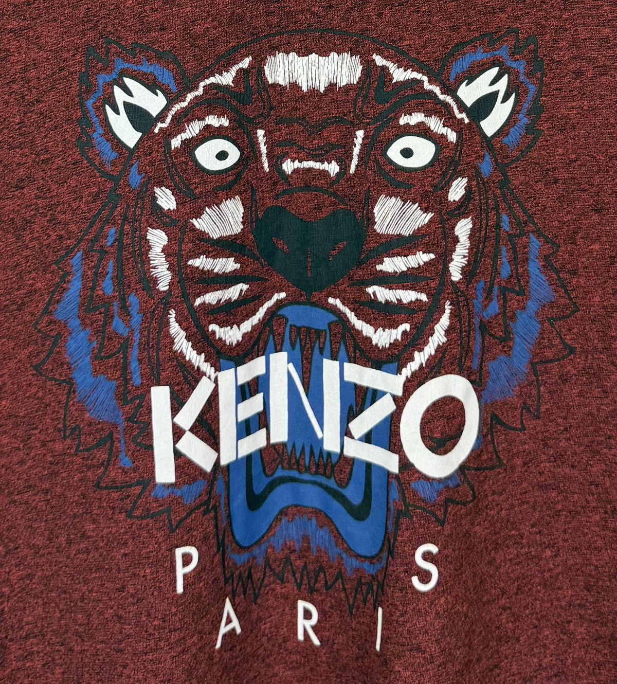 Kenzo Kenzo Paris Tiger Logo Print T-shirt Short Sleeve Crew Neck Size US L / EU 52-54 / 3 - 4 Thumbnail