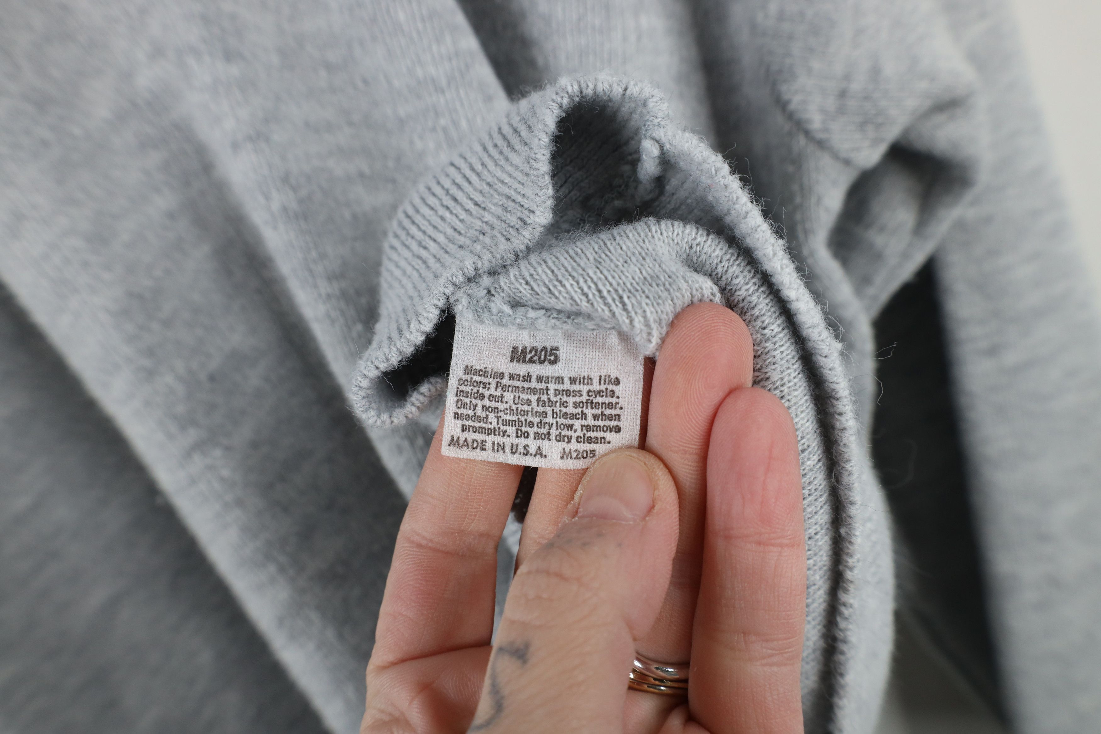 Vintage Vintage 70s Streetwear Knit V-Neck Sweater Heather Gray USA Size US XL / EU 56 / 4 - 7 Thumbnail