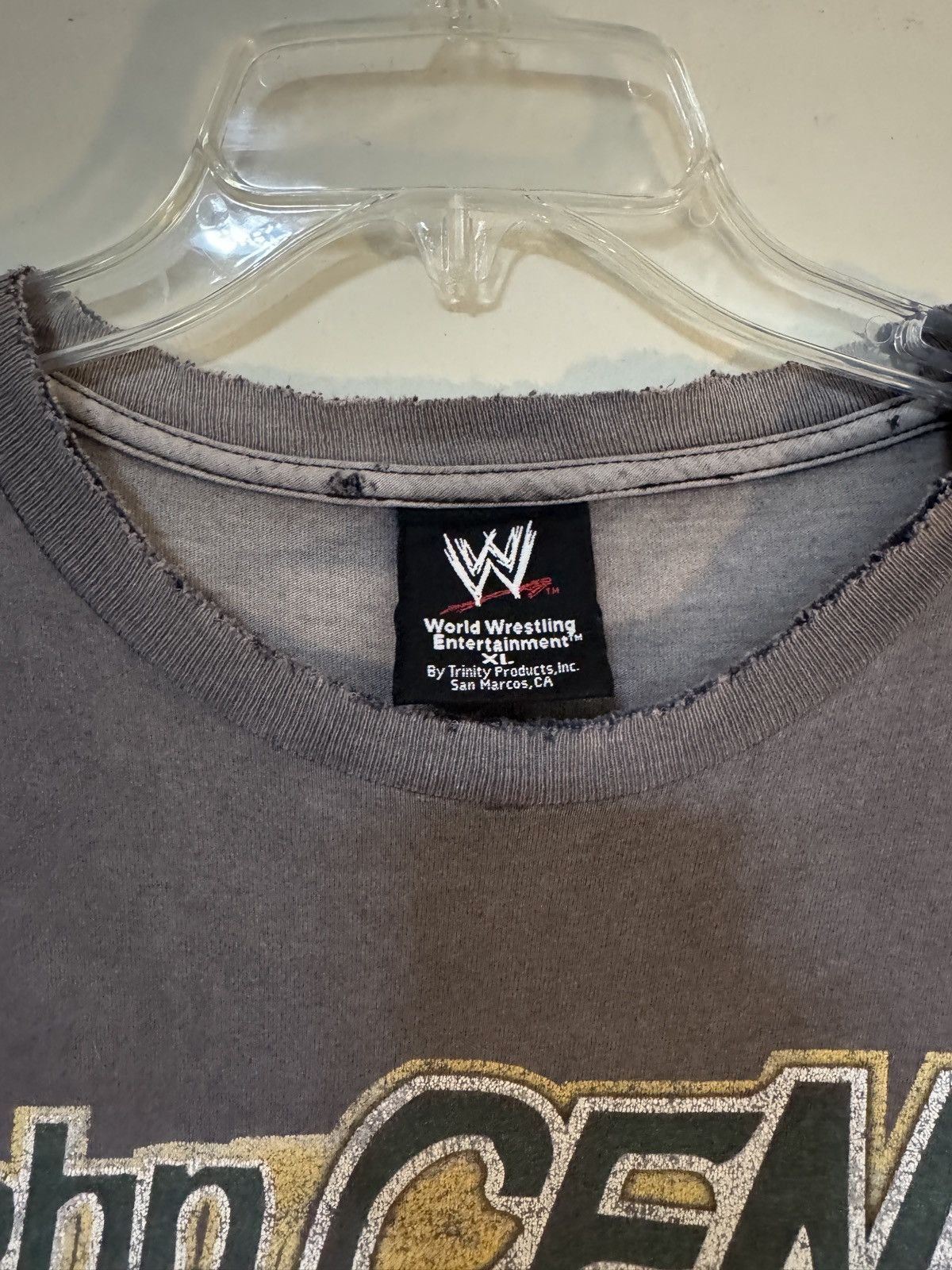 WWE Vintage wwe john cena rare 2005 t shirt Size US XL / EU 56 / 4 - 4 Thumbnail
