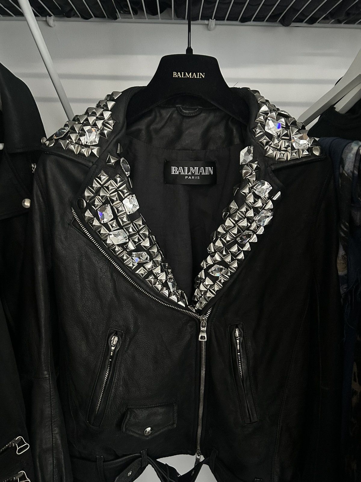 Balmain Balmain SS11 Studded Leather Jacket Decarnin Size US S / EU 44-46 / 1 - 4 Thumbnail