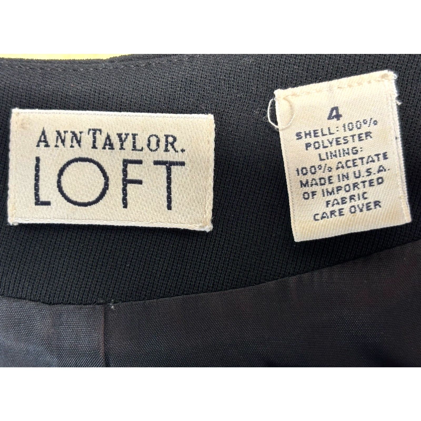 Ann Taylor Vtg LOFT Ann Taylor 2 Pc Skirt Suit 4 Black Jacket Maxi Skirt Power Career USA Size 27" / US 4 / IT 40 - 7 Thumbnail