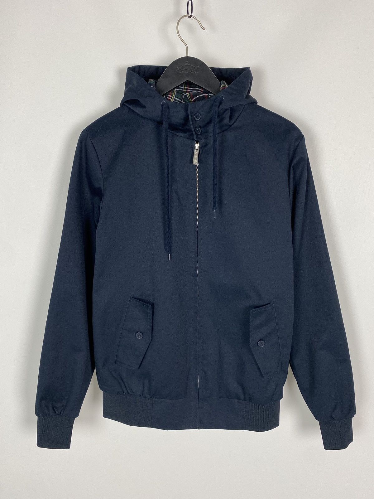 Other Casual Navy Blue Cotton Hooded Jacket Size US M / EU 48-50 / 2 - 2 Thumbnail
