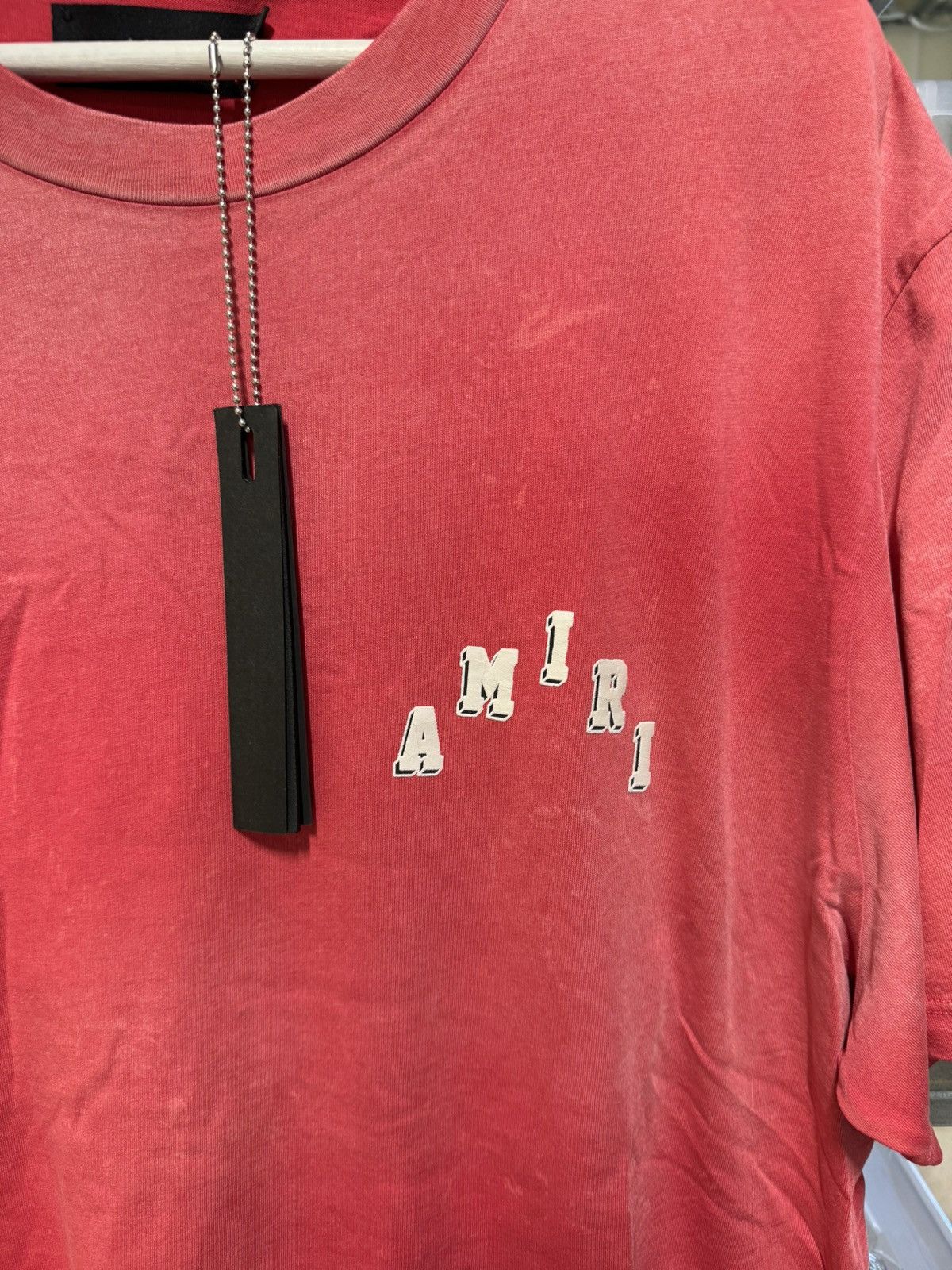 Amiri Vintage Collegiate Logo T-Shirt NEW 550$