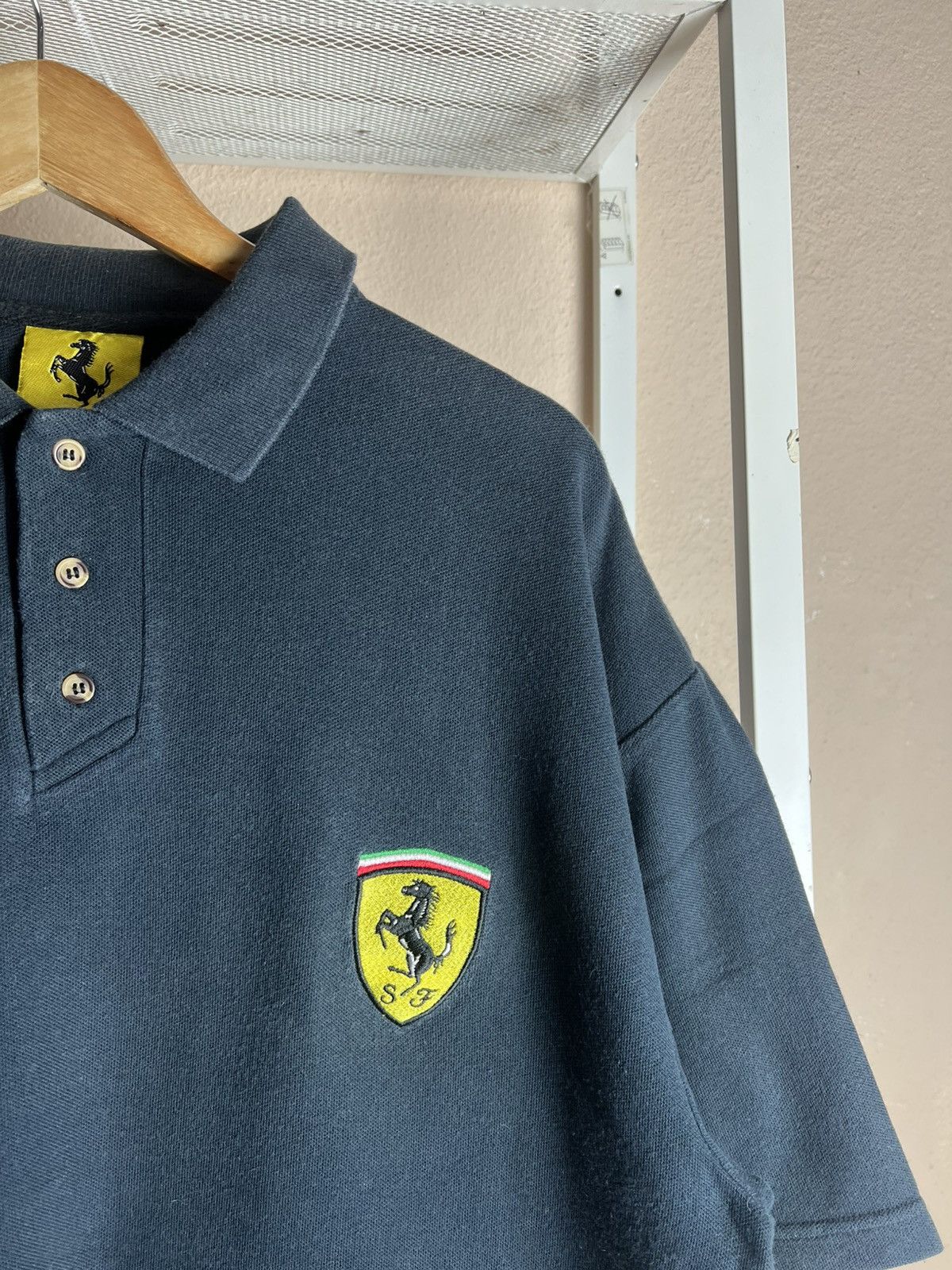 Ferrari × Vintage Vintage Ferrari Polos Sun Faded Polos Size US XL / EU 56 / 4 - 3 Thumbnail