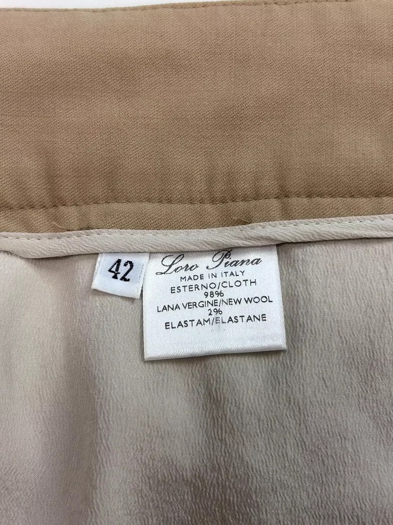 Loro Piana LORO PIANA Lamb and silk double legged trousers. Casual tr Size US 26 / EU 42 - 8 Thumbnail