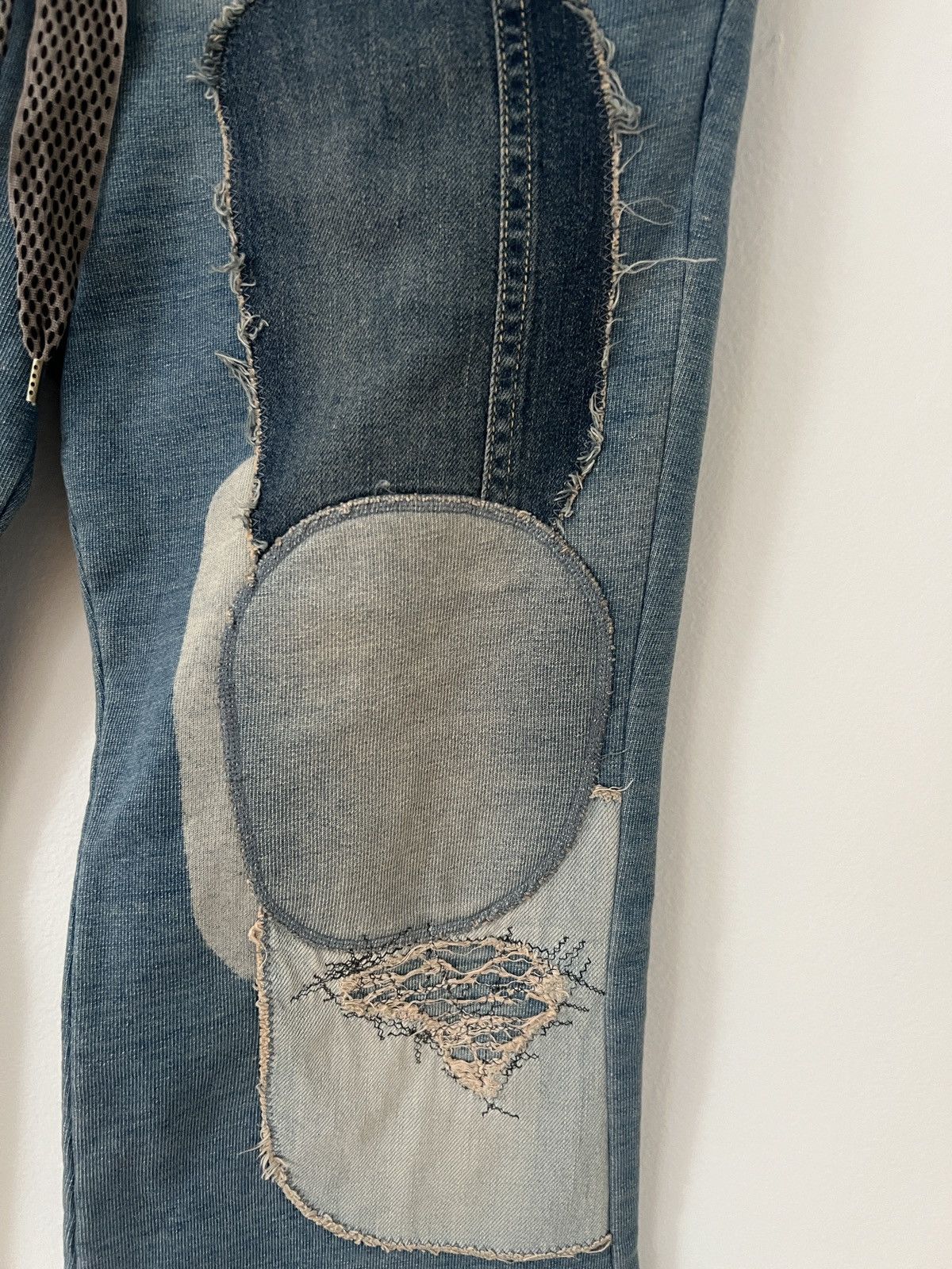 Kapital Kapital Patchwork Repair Denim Sweatpants Size US 28 / EU 44 - 3 Thumbnail