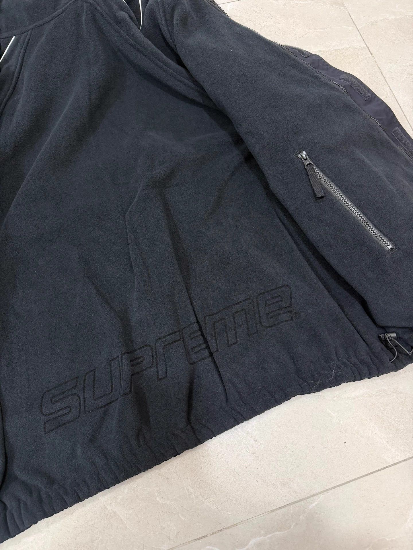 Supreme Supreme Polartec Reversible Track Jacket FW25 L Black Size US L / EU 52-54 / 3 - 5 Thumbnail
