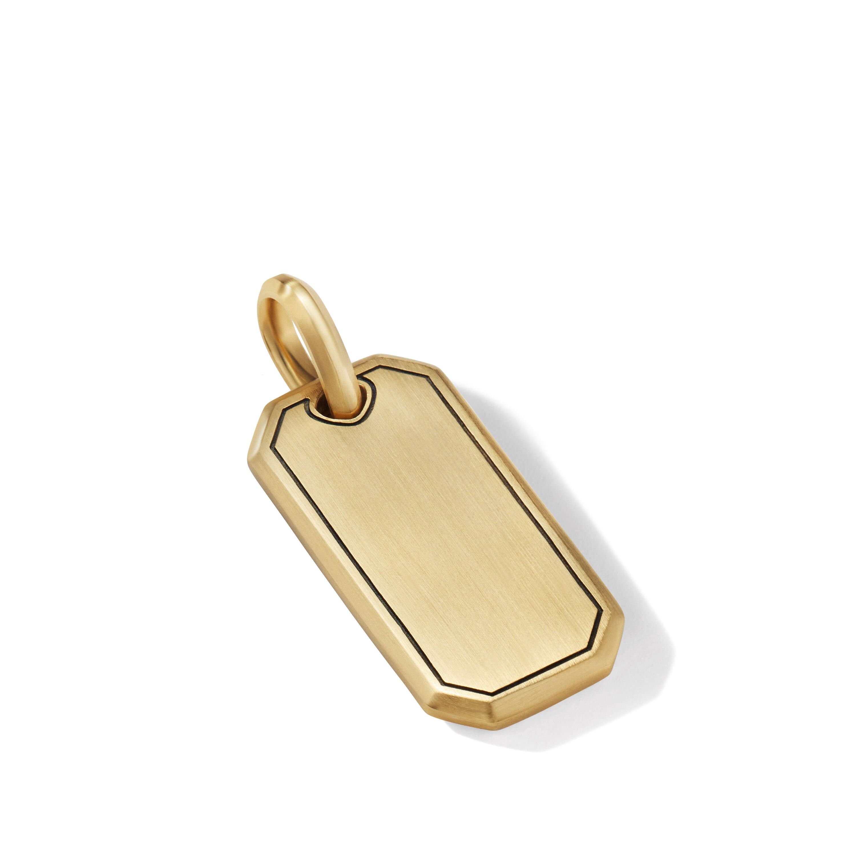 David Yurman o1w1db10526 D25498M /Size 7/Roman Elongated Tag in Golden Size ONE SIZE - 3 Thumbnail