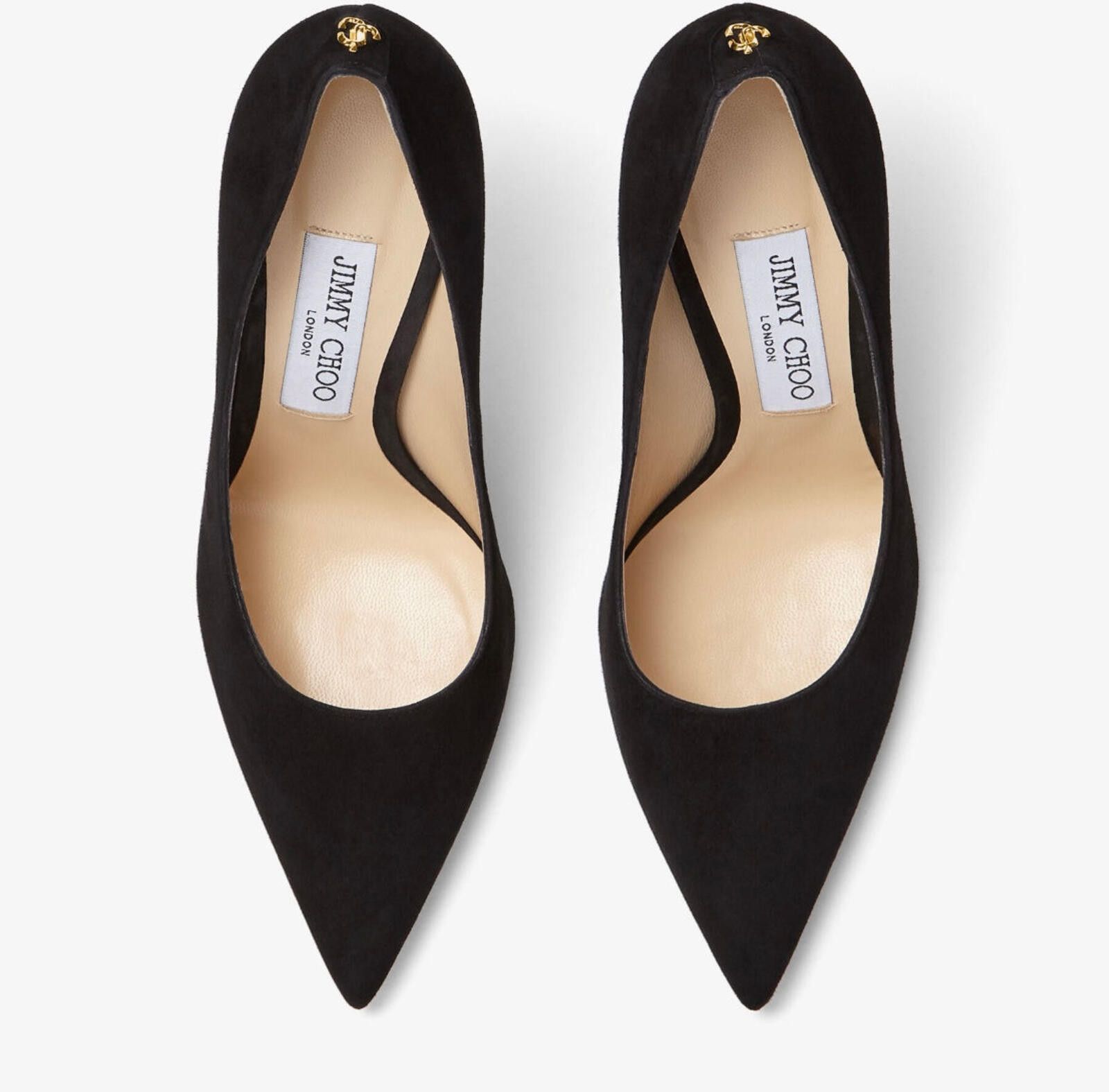 Jimmy Choo Jimmy Choo Love Suede Pumps Size US 7.5 / IT 37.5 - 3 Thumbnail