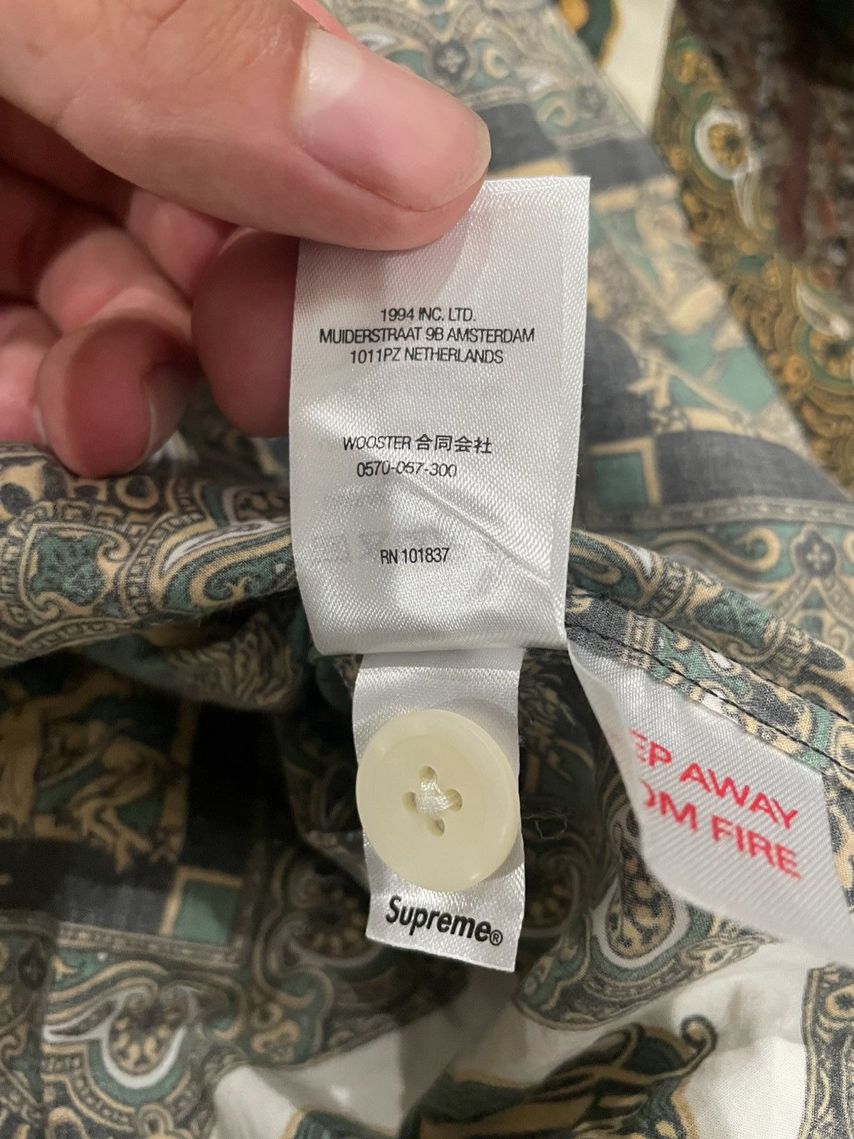 Supreme Supreme Regency Pajama Shirt (X-Large) Size US XL / EU 56 / 4 - 4 Thumbnail