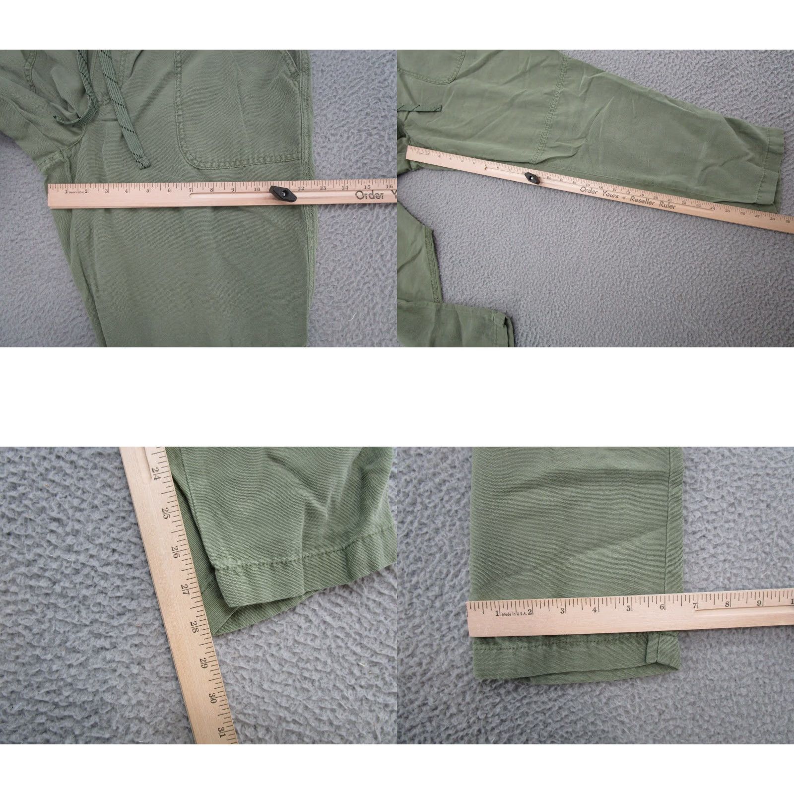 Vintage Maurices Women’s Green Jogger Pants Size 12 Lyocell Blend Elastic Waist Drawstring Size 34" / US 12 / IT 48 - 8 Thumbnail