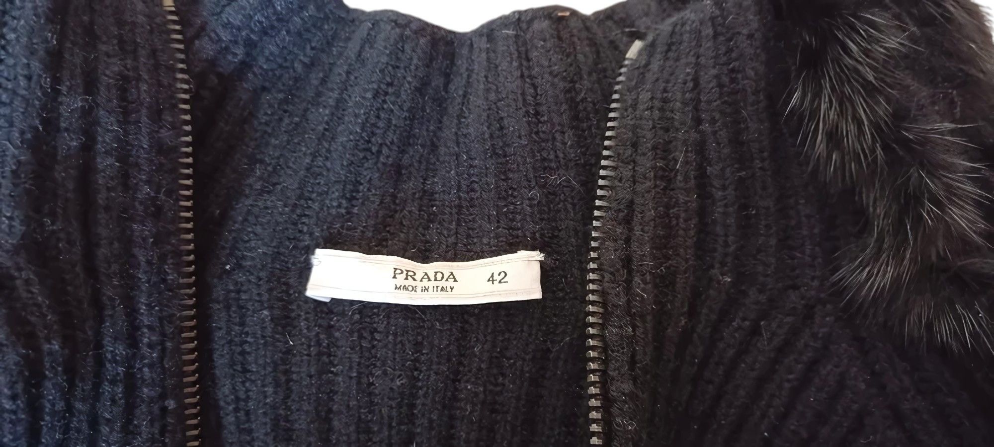 Prada RARE REAL BEAVER FUR CASHMERE JACKET Size M / US 6-8 / IT 42-44 - 3 Thumbnail