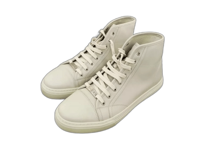 Gucci Gucci White High-Top Shoes Size 43.5 Size US 10.5 / EU 43-44 - 1 Thumbnail