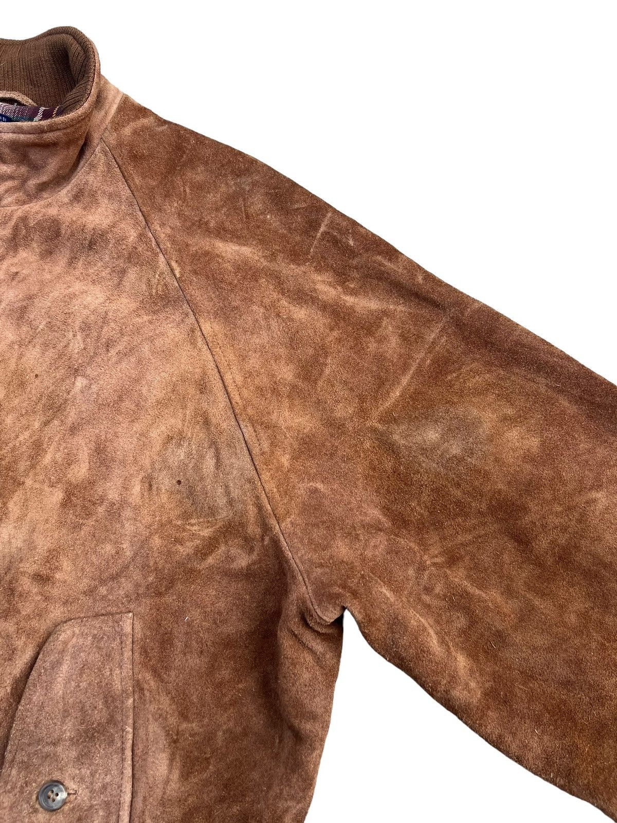 Polo Ralph Lauren VTG 90s Polo Ralph Lauren Patina Suede Leather Bomber Jacket Size US M / EU 48-50 / 2 - 7 Thumbnail