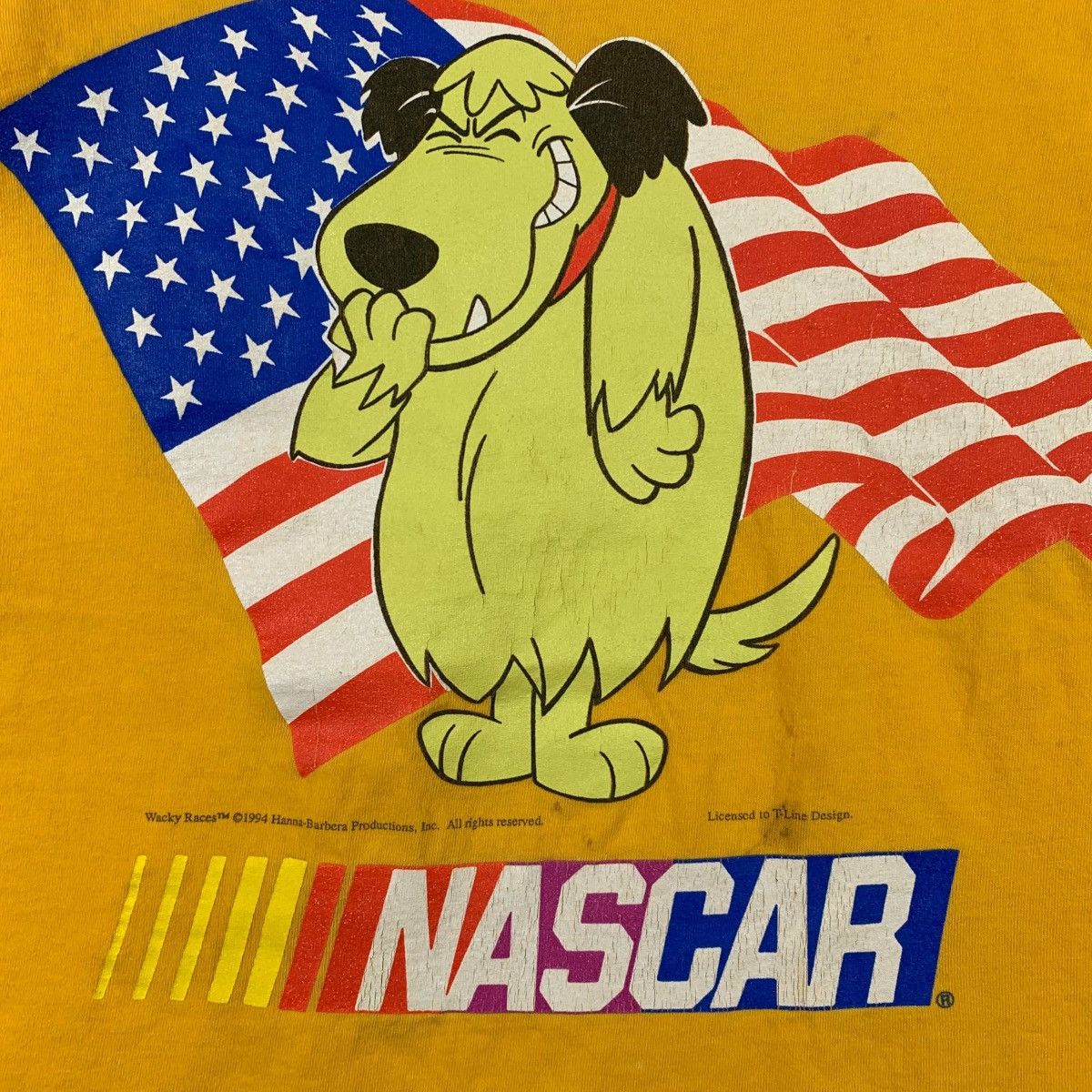 Vintage Vintage HANNA BARBERA Nascar Warner Bros Cartoon Big T-Shirt Size US L / EU 52-54 / 3 - 3 Thumbnail