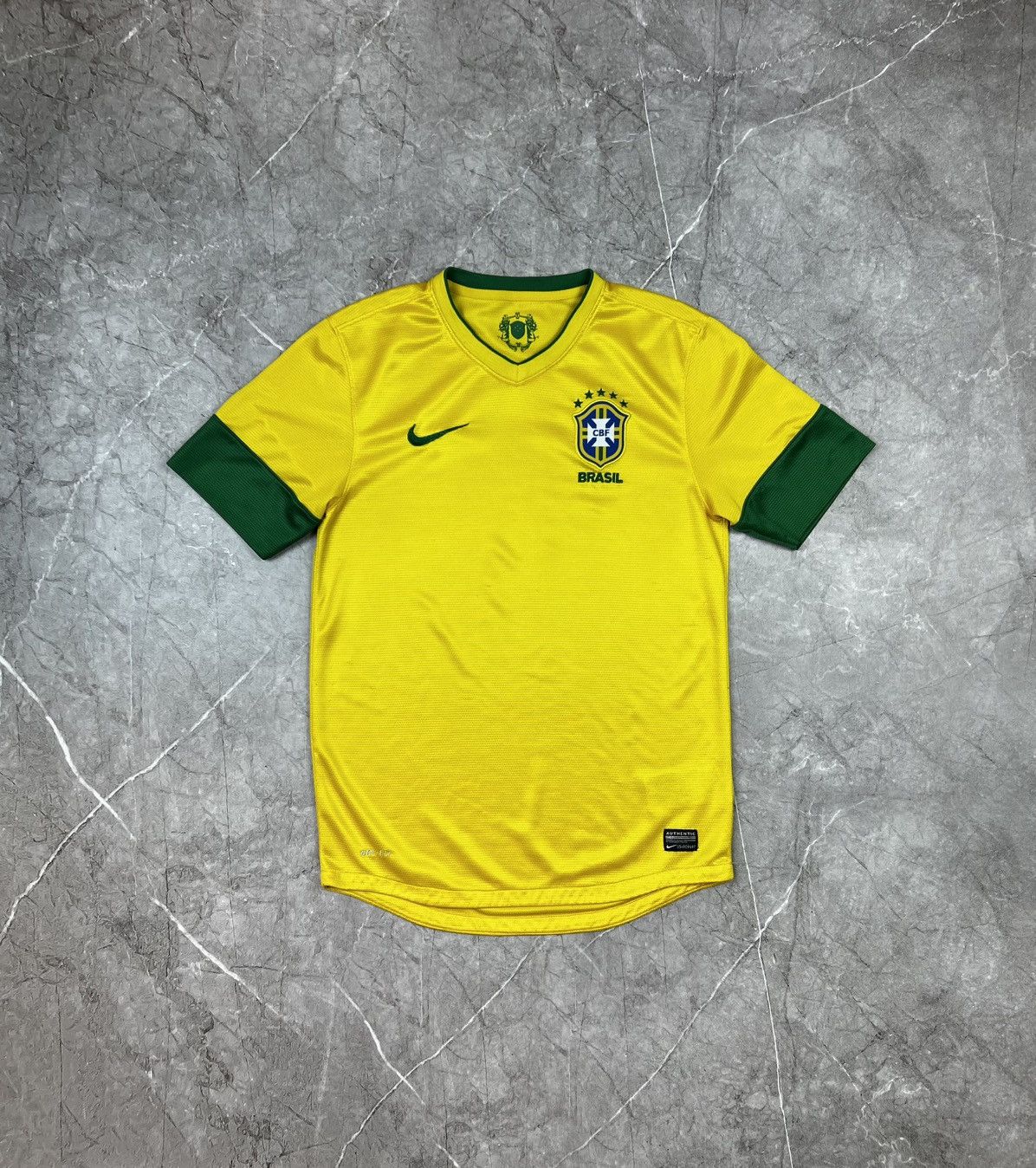 Nike Nike Brasil Soccer Jersey Tee T Shirt Size US S / EU 44-46 / 1 - 1 Thumbnail