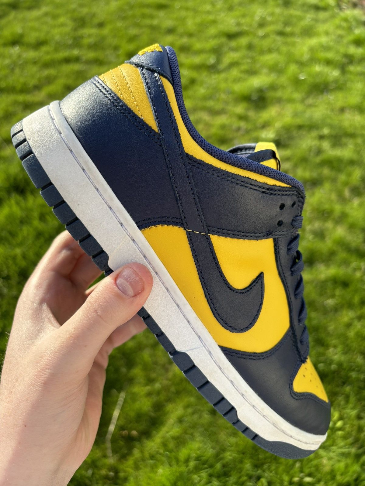 image of Nike Dunk Low Michigan 2021 Size 9.5 Shoes in Blue, Men's