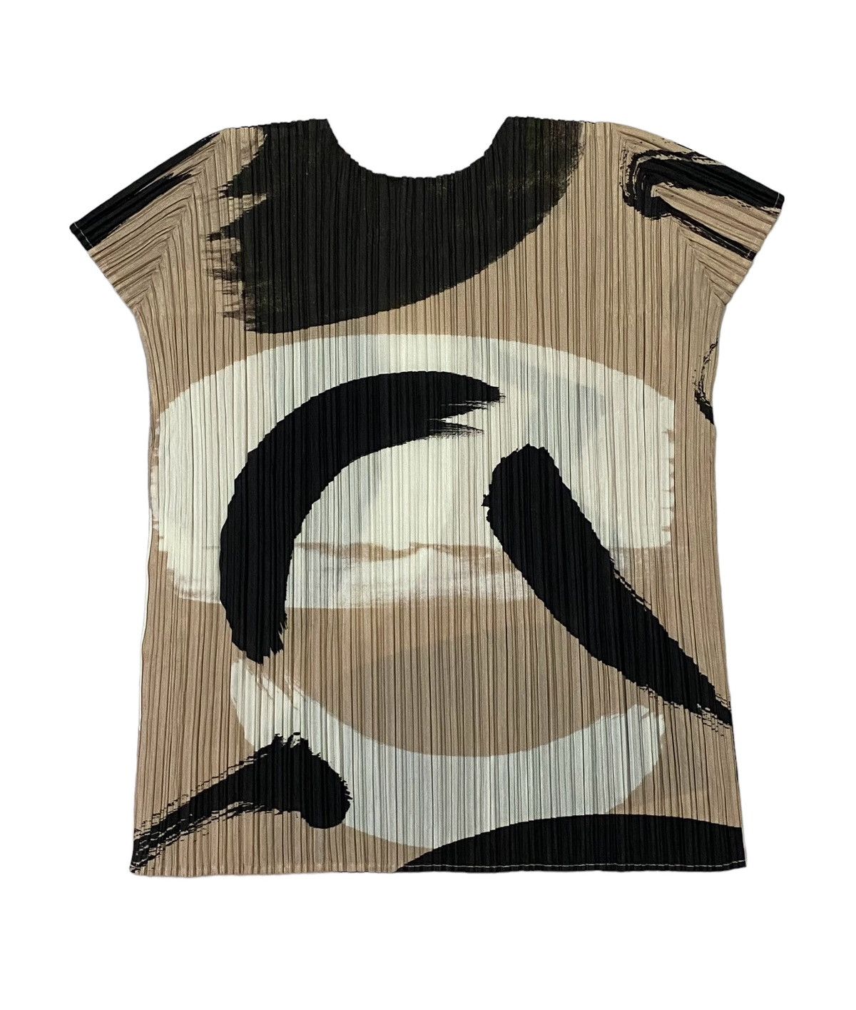 Pleats Please Issey Miyake Pleats Please Issey Miyake Pleated Abstract Print Plisse Top Size M / US 6-8 / IT 42-44 - 2 Thumbnail