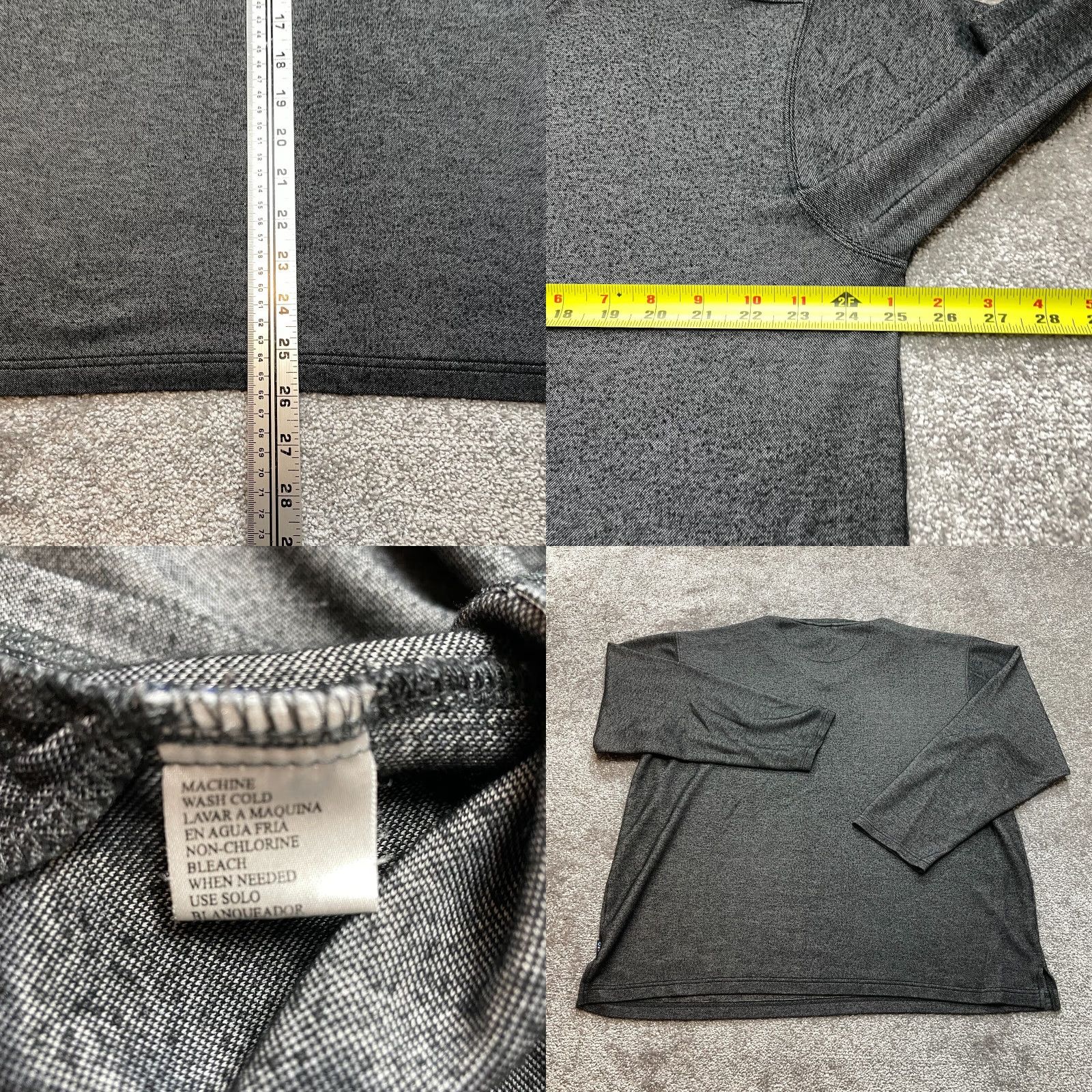 Vintage Maqruis Shirt Mens XL Gray Long Sleeve Viscose Casual Basic Tee Size US XL / EU 56 / 4 - 8 Thumbnail