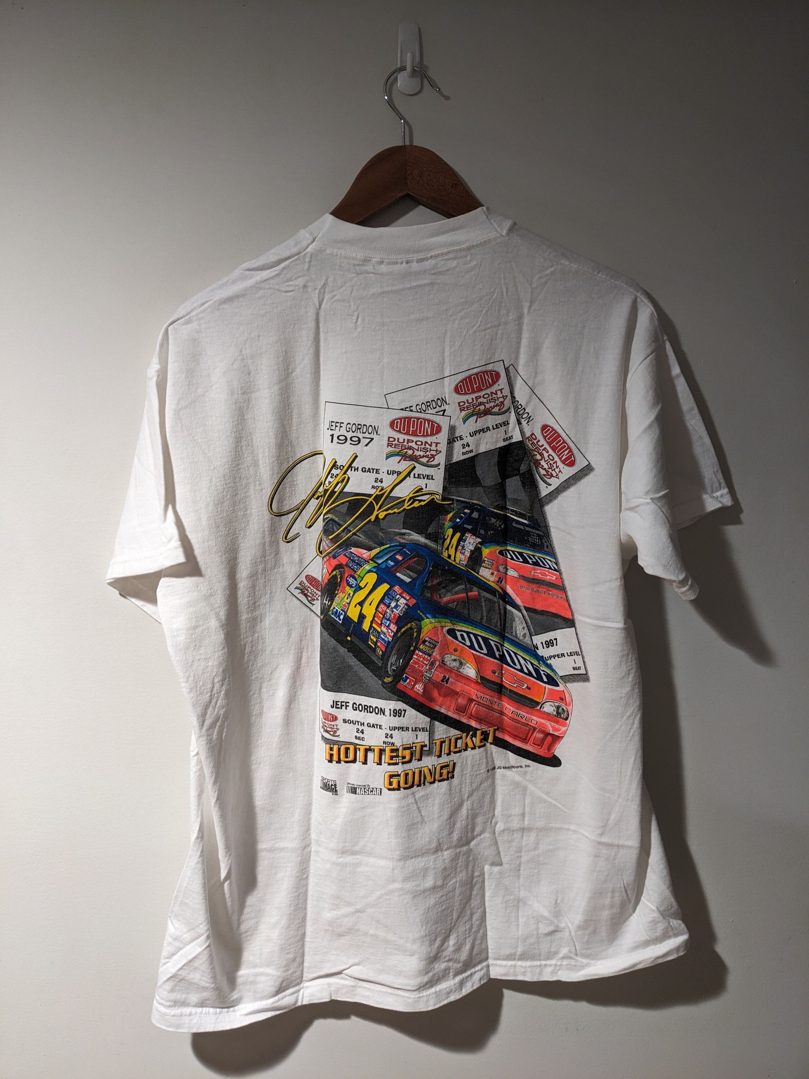 NASCAR × Vintage Vintage 1998 Jeff Gordan Nascar Competitors View T-Shirt Size US XL / EU 56 / 4 - 1 Thumbnail