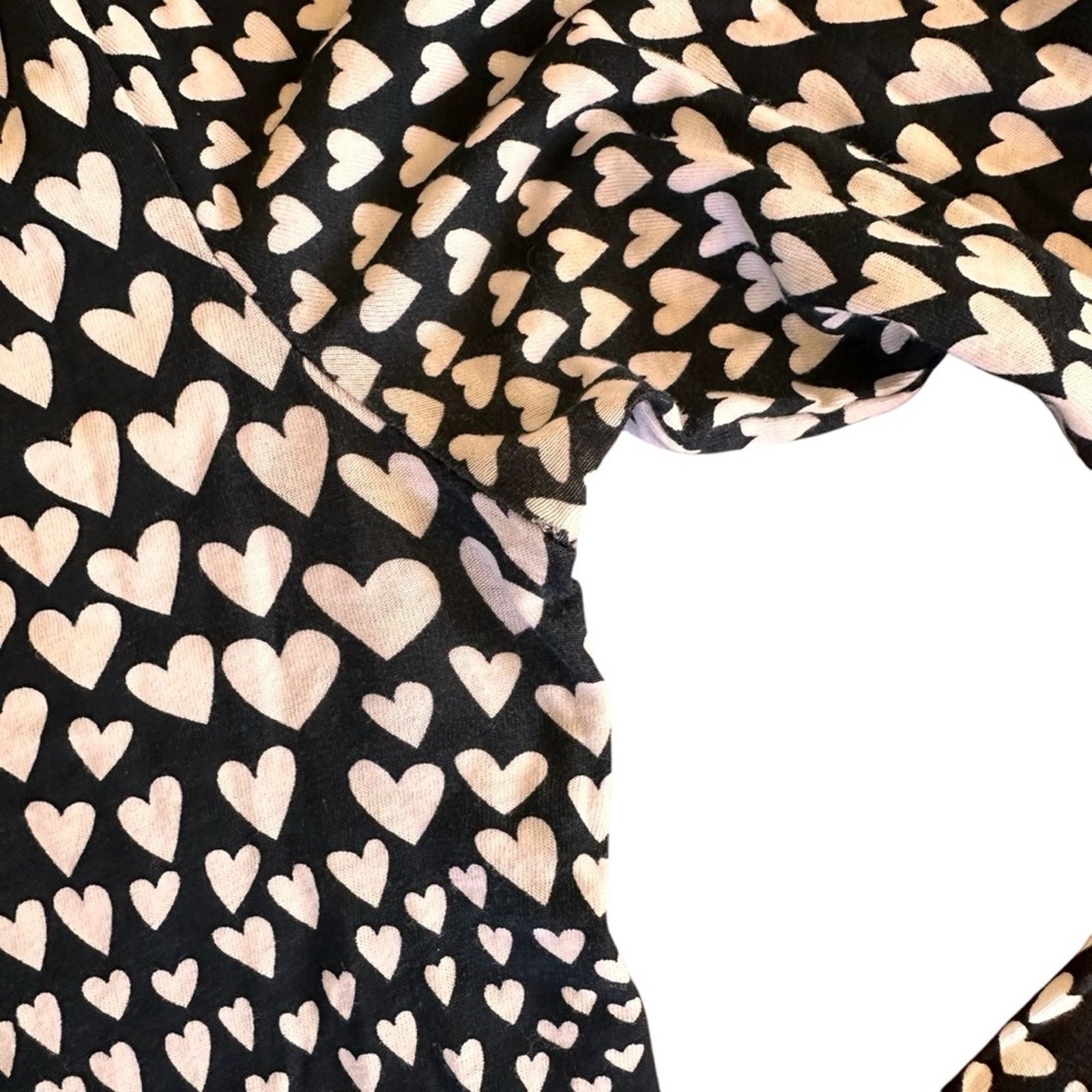 J.Crew J.Crew Heart Patterned Turtleneck – Black/White – Size S Size S / US 4 / IT 40 - 4 Thumbnail