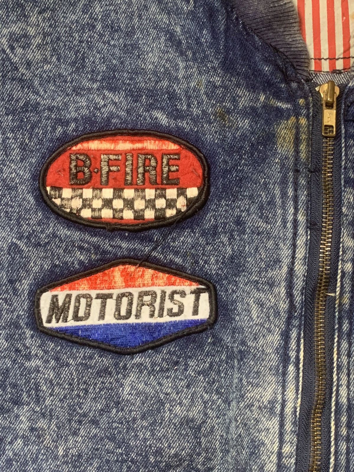 Vintage Rare Design Vintage Madison Square Racing Denim Jackets Size US S / EU 44-46 / 1 - 6 Thumbnail