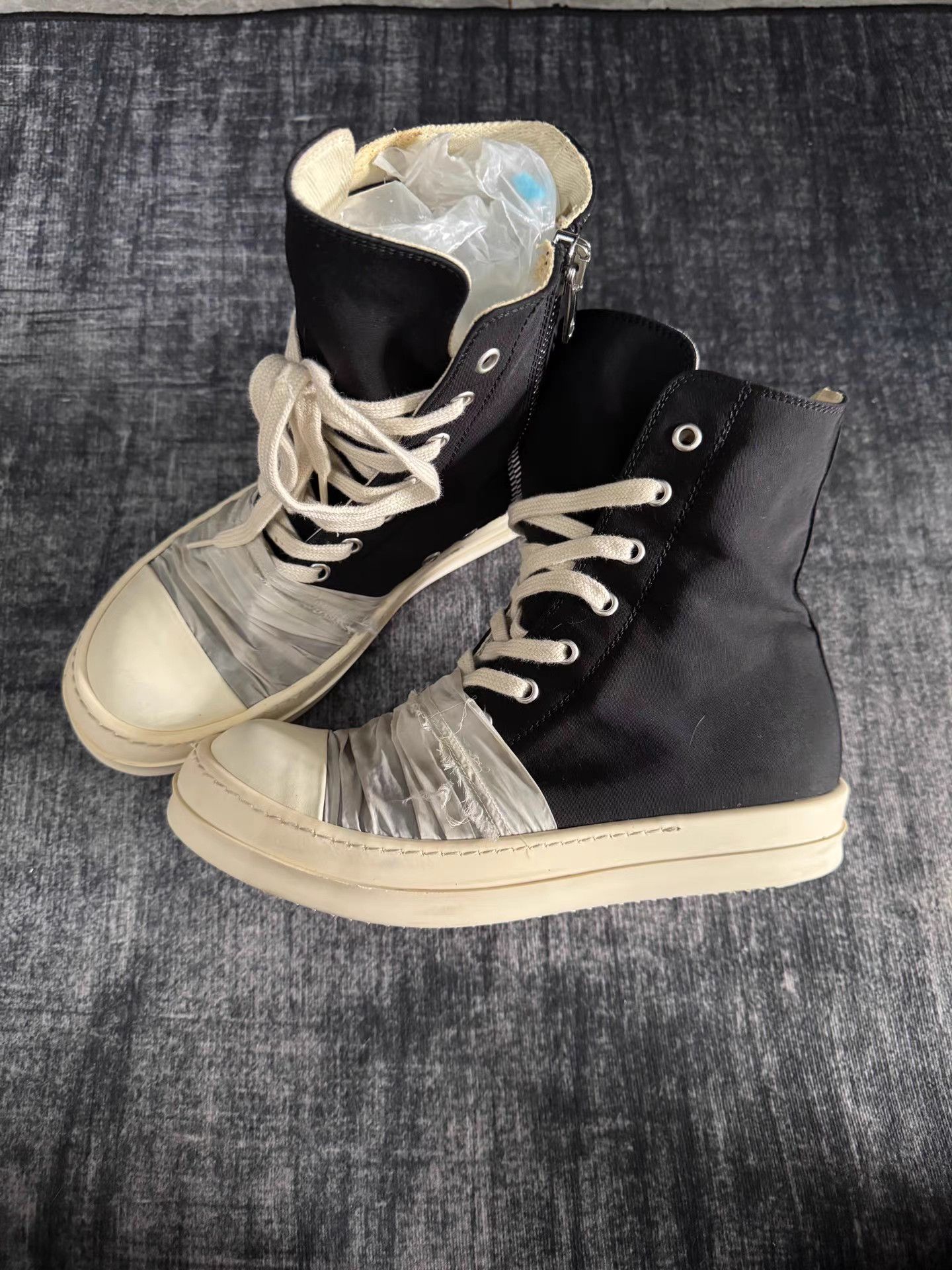 Rick Owens rick owens Satin White Lace-up Turbo Cyclops Size US 7.5 / IT 37.5 - 1 Thumbnail