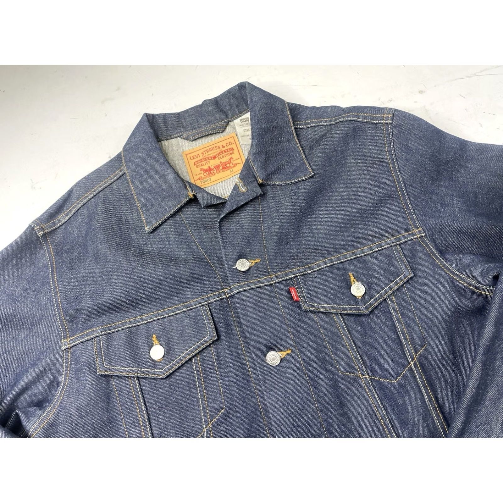 Levi's Levi's Jacket Mens Medium Blue Denim Trucker Rancher 70407 Size US M / EU 48-50 / 2 - 4 Thumbnail
